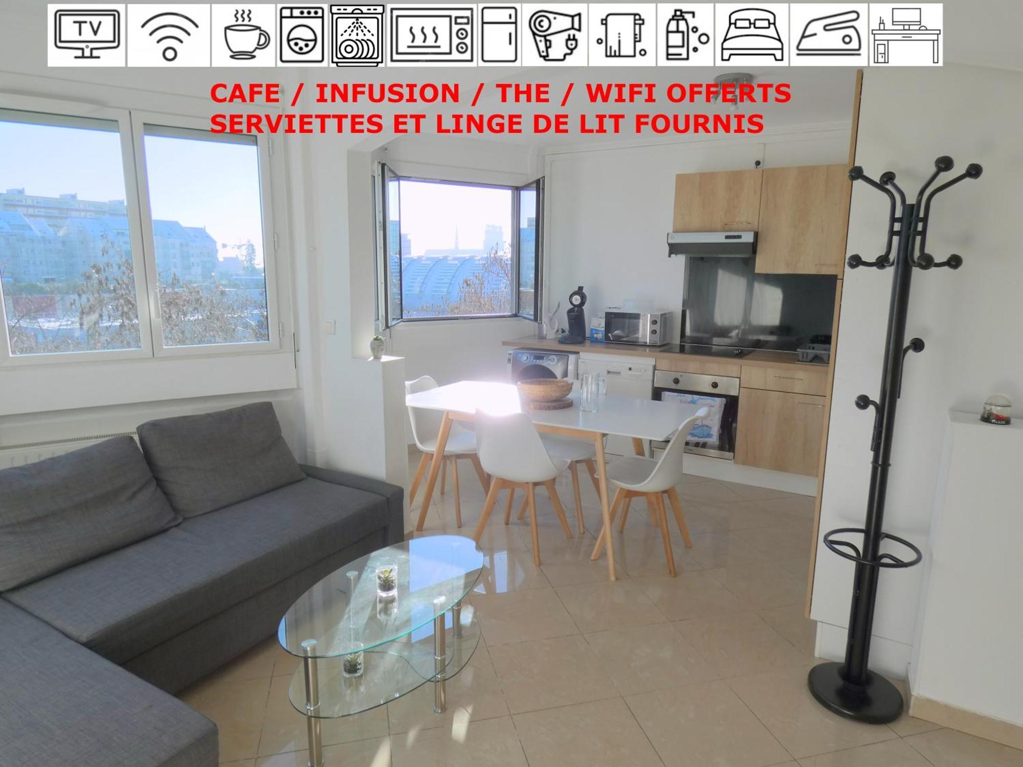 37M2 Lumineux Face Gare Sncf, Wifi Et Cafe Et The Offerts Apartment Orleans Ngoại thất bức ảnh